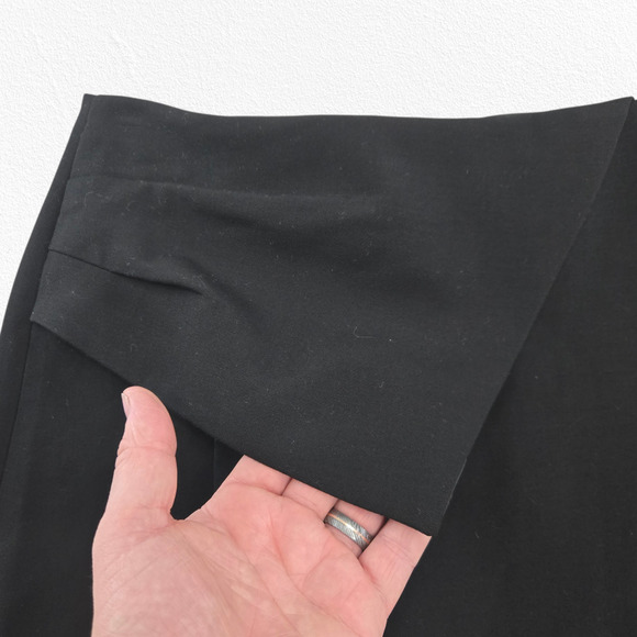 Zara Black High Waisted Basic Faux Wrap Skort Minimalist Mini Skirt Size XS - Picture 5 of 11